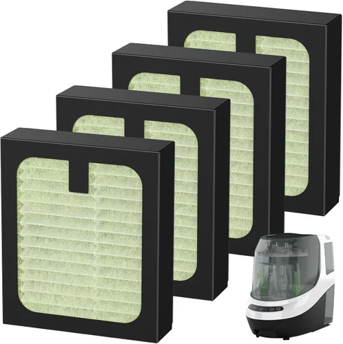 Vista 8 de Paquete de 4 filtros HEPA de repuesto para lavadora de biberones Baby Brezza Baby Bottle Washer Pro, filtración de alto rendimiento para limpiador
