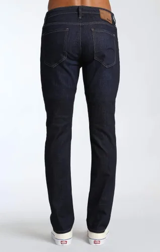 Vista 5 de Mavi Jeans Mens Zach ascenso Regular pierna recta en azul negro Williamsburg
