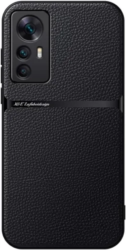 Vista 7 de Kepuch Funda Silklike para Xiaomi 12 Pro - Cubierta de parachoques Placa de metal incorporada para Xiaomi 12 Pro - Negro