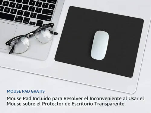 Vista 4 de Easy Easy Life Alfombrilla Transparente para Escritorio 14''x24'' Protector de Escritorio Transparente de PVC Alfombrilla de Vinilo Plástico