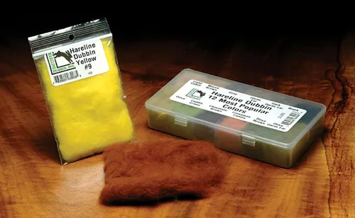 Vista 35 de Hareline Fly Tying Dubbin – Classic Natural Fur Dubbing for Nymphs, Wet Flies & Streamers Ámbar