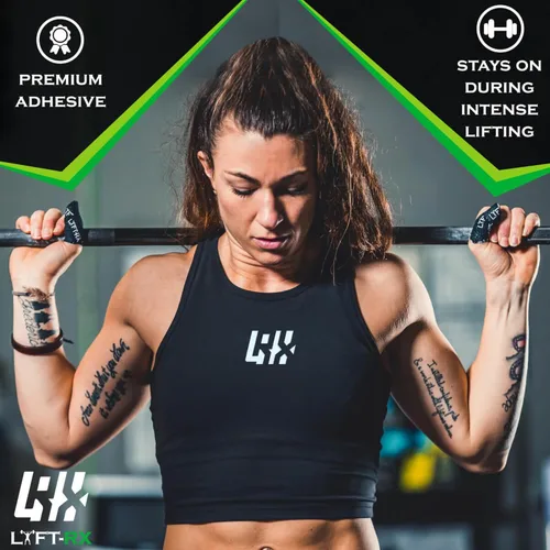 Vista 3 de Cinta adhesiva de agarre con gancho para levantamiento de pesas con adhesivo premium para levantamiento olímpico de pesas, fitness cruzado