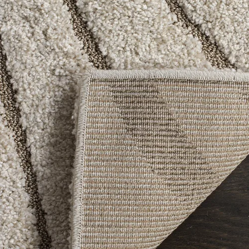 Vista 7 de Safavieh Florida Shag Collection - Alfombra de área de 2 x 3 pies, color crema/beige, diseño geométrico, felpa de 1.2 pulgadas de grosor, ideal