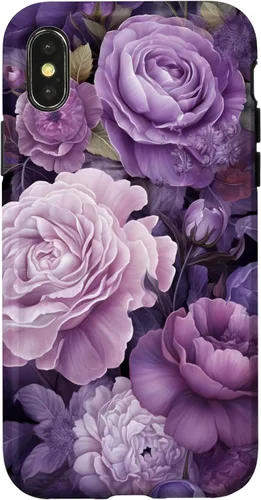 Vista 5 de Elegant Blush Pink And Purple Vintage Floral Rose And Peony Case for iPhone 16