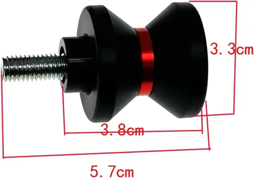 Vista 2 de Para Yamaha FZ6R FZ6 FZ8 FZ1 FZ400 FZ25 FZS600 FAZER XSR900 XSR700 XSR155 Motocicleta Basculante Carretes Soporte Tornillo M6 Brazo oscilante