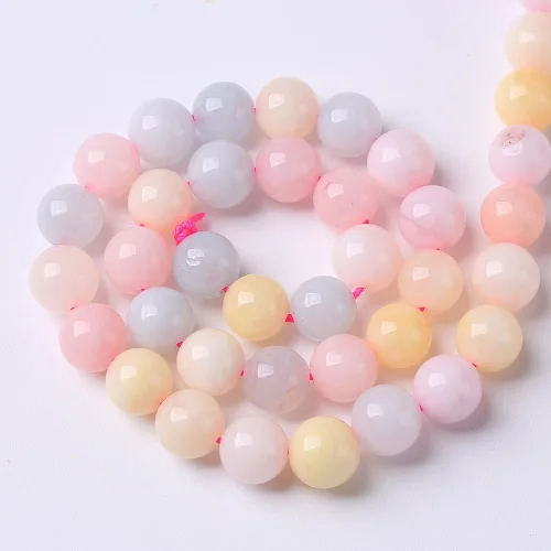 Vista 85 de 100 cuentas de piedra multicolor natural de 0.236 pulgadas (0.236 in), cuentas espaciadoras sueltas redondas para hacer pulseras, collares, aretes