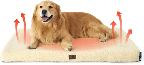 Vista 59 de Bedsure - Cama ortopédica pequeña para perros chicos, impermeable, con funda extraíble lavable, tapete de espuma con forma de huevera para mascotas
