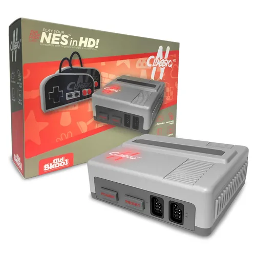 Vista 2 de Old Skool CLASSIQ N HD Console Compatible with NES- Clone System Plays 8-bit game cartridges in HD