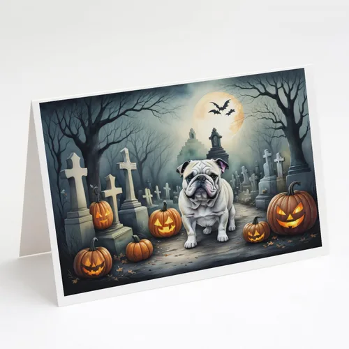 Vista 27 de Caroline's Treasures DAC2042GCA7P Golden Retriever - Tarjetas de felicitación y sobres de Halloween espeluznantes, paquete de 8 tarjetas en blanco