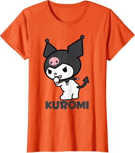 Vista 35 de Sanrio Kuromi - Camiseta con logotipo en la parte trasera Gris Oscuro
