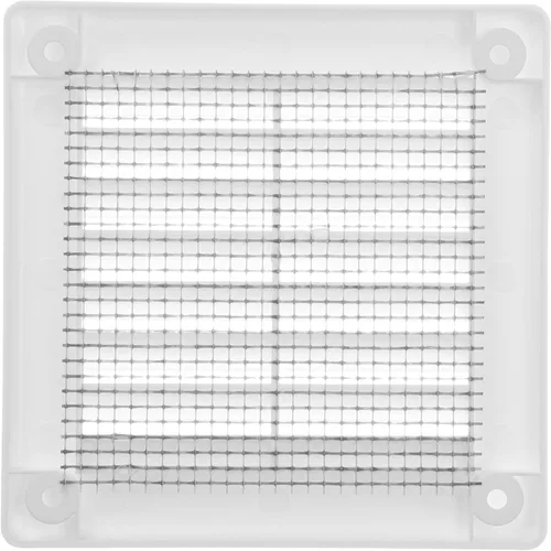 Vista 6 de Vent Systems 3 x 3 pulgadas (dimensiones de apertura) - Cubierta de ventilación de plástico blanco Soffit - Rejilla de ventilación cuadrada plana