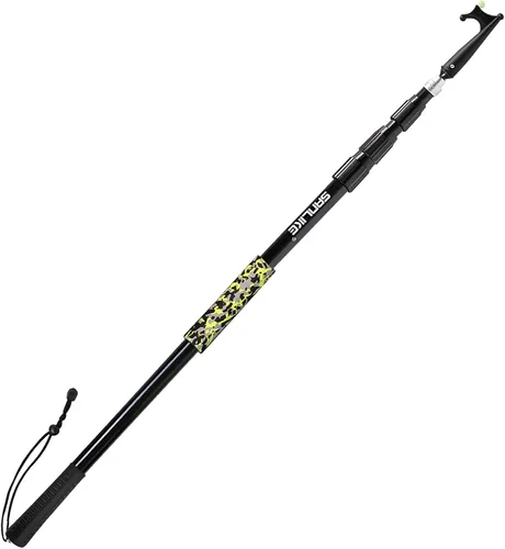 Vista 10 de SANLIKE Telescopic Fiberglass Boat Hook with Non-Slip Hand Grips for Docking