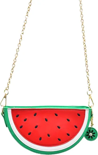 Vista 3 de Freie Liebe New Cute Watermelon Lemon Shaped Crossbody Clutch Purse Bag Fruit Style Purse Mini Shoulder Bag