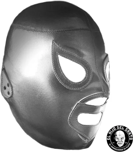 Vista 2 de EL HIJO DEL SANTO Máscara - Máscara Adulto - Del Luchador MexicanoLuchador - Hecho a mano en México - Para disfraz de fiesta - Mascara de Lucha