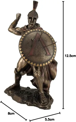 Vista 5 de Unicorn Studios WU76534B4 Rey Leónidas Guerrero griego de Esparta - Bronce