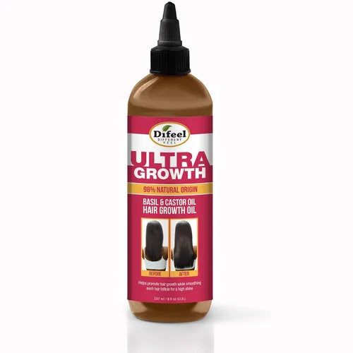 Vista 6 de Difeel Ultra Growth 3-PC Set: Champú 12 oz, Acondicionador 12 oz y Aceite para el Cabello 8 oz