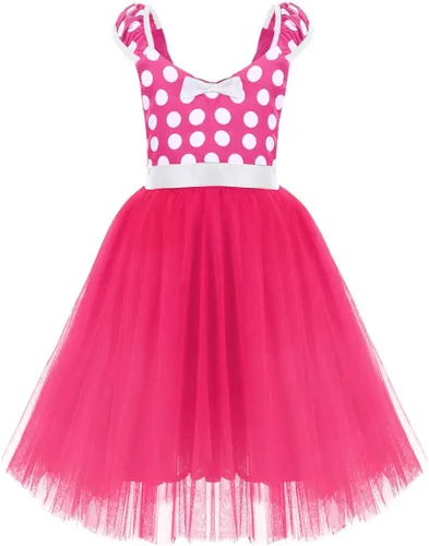 Vista 70 de IWEMEK - Maillot de ballet con diadema para niña con lunares, disfraz con diadema, leotardo
