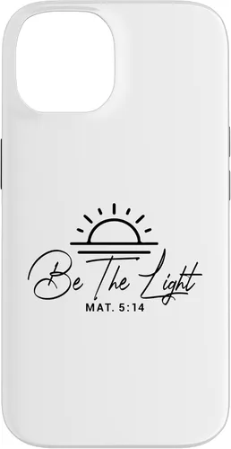Vista 4 de Dichos cristianos y versos de la Biblia Mateo 5,14 Funda para iPhone 16