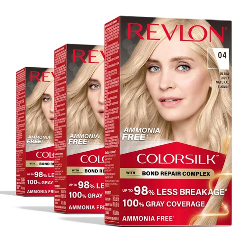 Vista 14 de Revlon ColorSilk with Bond Repair Complex, color permanente para el cabello rubio, cobertura 100 % de las canas, tinte para el cabello sin amoníaco