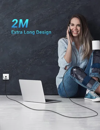 Vista 7 de Cable de carga USB tipo C de 6 pies, cable de alimentación USB-C compatible con Samsung Galaxy S21 S22 S23 Ultra Plus Z Fold Z Flip