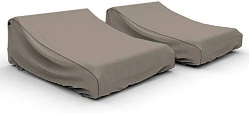 Vista 9 de Budge English Garden - Funda para tumbona de patio (paquete de 2) resistente e impermeable, grande, tweed marrón