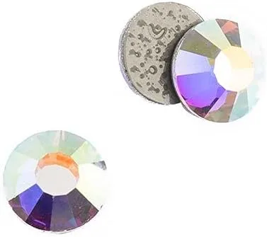 Vista 2 de 288 adornos de diamantes de imitación Preciosa Viva 12 Crystal AB Flatback Hot Fix ss30