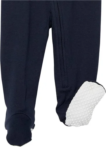 Vista 6 de Tienda Essentials Pijama unisex de algodón con pies ajustados para niños pequeños y bebés, paquete múltiple