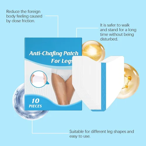 Vista 5 de Adhesivo interior anti rozaduras para muslo, prevención de levantamiento de muslos, almohadilla antifricción, cinta invisible para muslos