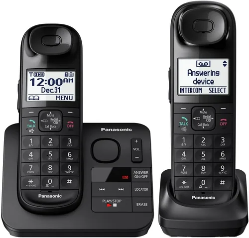 Vista 2 de Teléfono fijo Panasonic KX-TGL432B Dect_6.0, 2 unidades, color negro