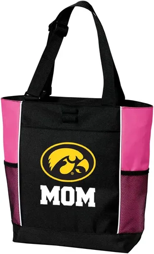 Vista 3 de Iowa Hawkeyes Tote Bags University of Iowa Totes Beach Pool Or Travel Hawkeyes Logo, 600D Polyester Canvas, Adjustable Web Handles, Front Pocket