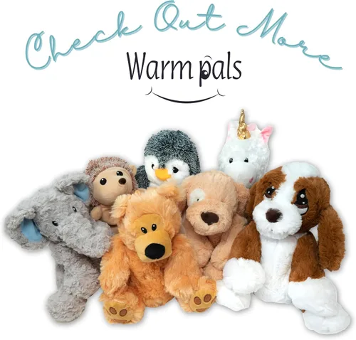 Vista 5 de Warm Pals Mack Moose, felpa pesada apta para microondas, calentada para Marrón