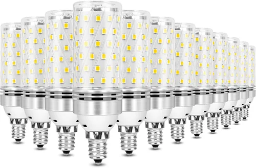 Vista 7 de inShareplus Bombillas LED E12, candelabro de 16 W, blanco cálido 3000 K, CRI80+, equivalente a 1500 lm 120 W, base E12, bombillas LED no regulables