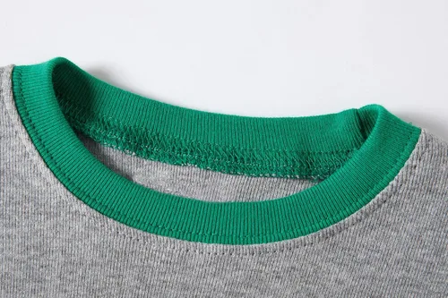 Vista 3 de KikizYe Conjunto de pijama para niños pequeños y grandes, pijama 100% algodón