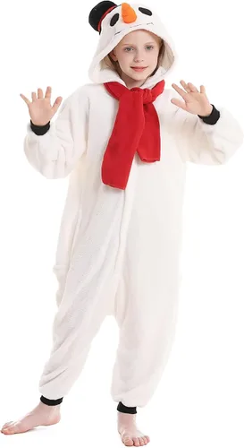 Vista 2 de DarkCom Pijama de animal para niños, ropa de dormir para padres e hijos, disfraz de Halloween, pijama de Navidad