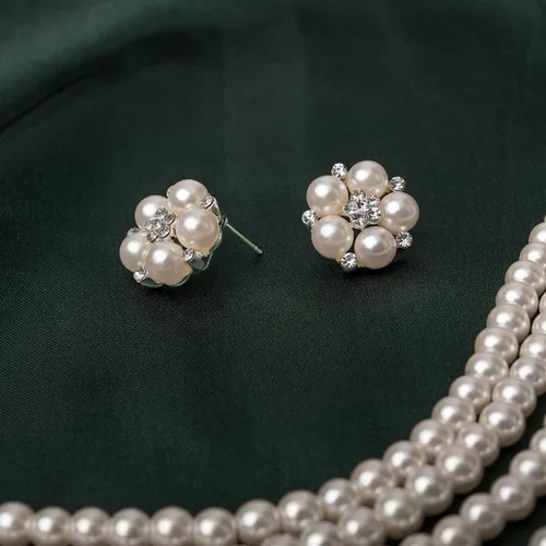Vista 6 de Zivyes Audrey Hepburn Holly Golightly Breakfast at Tiffanys - Accesorio para disfraz, collar y guantes