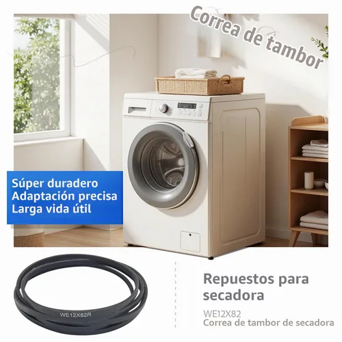 Vista 2 de WE12X82 Correa secadora para GE General Electric WE12X10014 PS2350043 secadora