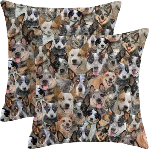Vista 20 de Regalo para amantes de Airedale Terrier, 2 fundas de almohada de Bingley Terrier, fundas de almohada con estampado de cara de perro, fundas