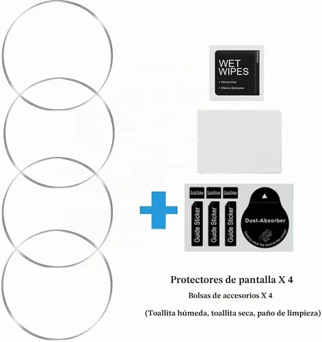 Vista 7 de Protector de pantalla de vidrio templado para Amazfit GTR 4, antiarañazos, antirreflejos, antihuellas, compatible con Amazfit GTR 4