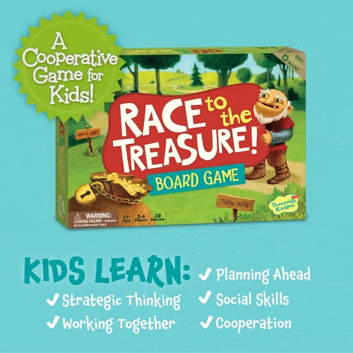 Vista 6 de ¡Corre hacia el tesoro! de Peaceable Kingdom Juego infantil "Vence al ogro".