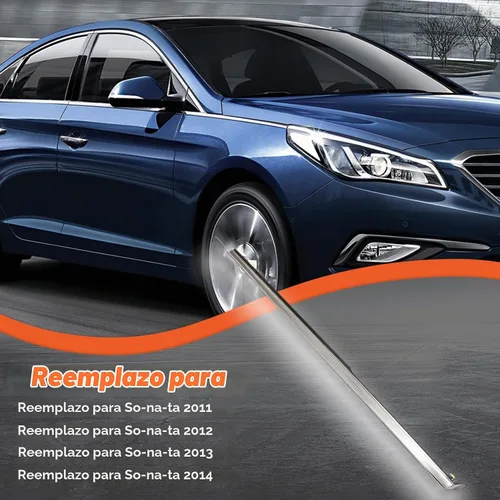 Vista 2 de labwork Reemplazo de moldura cromada del lado del pasajero delantero derecho para Hyundai Sonata 2011 2012 2013 2014