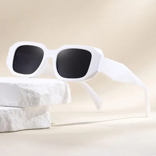 Vista 7 de MASDUN Y2k - Gafas de sol cuadradas para mujer y hombre, diseño de moda, estilo retro, a la moda, con protección UV