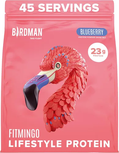 Vista 10 de BIRDMAN Fitmingo Proteína vegana en polvo con inositol, potenciadores de colágeno, ácido hialurónico y vitaminas Bajo en carbohidratos, sin