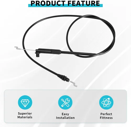 Vista 4 de 104-8676 Cable de freno 290-919 14759 cable de repuesto compatible con Toro 22 pulgadas reciclador cortacésped 20013 20014 20017 20018 20031 20041