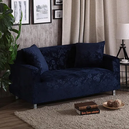 Vista 8 de Konsilsa Funda de sofá de felpa de lujo, funda elástica súper suave y gruesa para sofá, funda lavable, protector de muebles para sofá de 1234 plazas