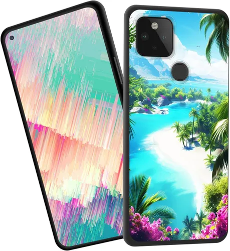 Vista 8 de for Google Pixel 4 XL Case,Slim Shockproof TPU Soft Rubber Silicone Cover Phone Case for Google Pixel 4 XL,Blue Skull Headphone