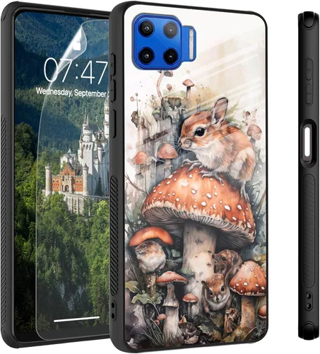 Vista 17 de Funda para Motorola Moto Edge 2022, cubierta trasera de vidrio templado con protector de pantalla, protección a prueba de golpes para Motorola Moto