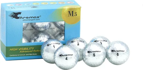 Vista 7 de Chromax Pelotas de golf metálicas de colores M5 (paquete de 6)