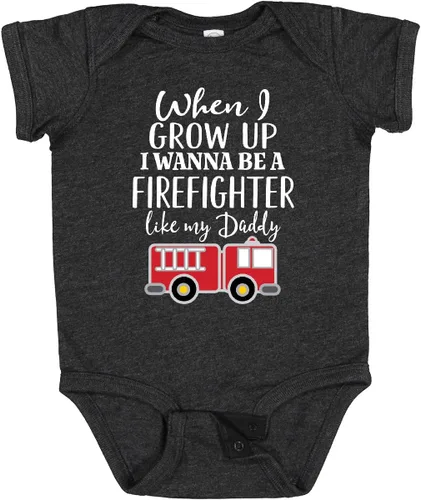 Vista 36 de inktastic Body de bebé Future Firefighter Like Daddy