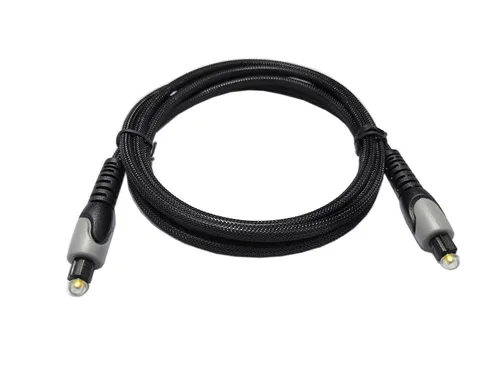 Vista 3 de easyday Cable óptico de audio digital de 4.9 ft – Cable de puerto Toslink trenzado de nailon flexible para barra de sonido, Smart TV, PS4, X-Box