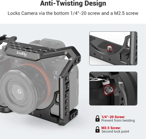 Vista 4 de SMALLRIG Armazón para cámara Sony Alpha 7S III / A7S III / A7SIII / A7S3-2999
